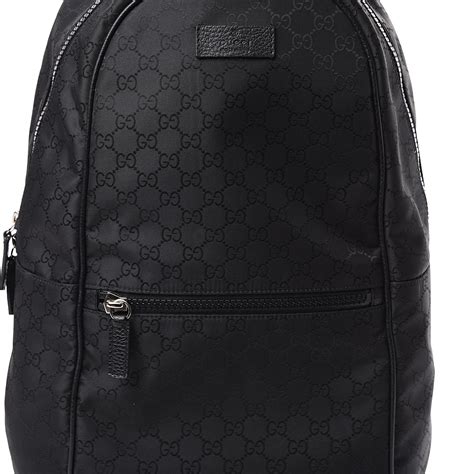 gucci black monogram tote|Gucci monogram backpack.